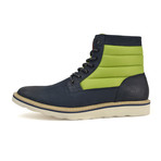 Hunter High-Top Boots // Navy + Sea Green (US: 9.5)