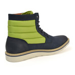 Hunter High-Top Boots // Navy + Sea Green (US: 9.5)