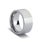 Wide Tungsten Ring // Silver (Size 8)