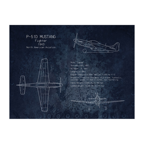 P-51 Mustang Blueprint