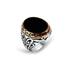 Onyx Stone Ring (Size 9)