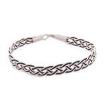 Hand Woven Silver Wristband