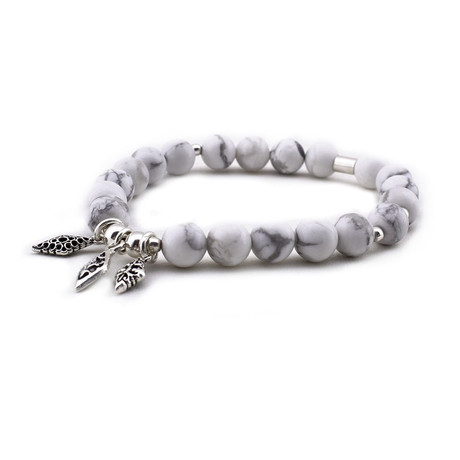 Zenn Stone // Howlite Natural Stone Wristband