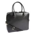 Saffiano Travel Briefcase // Black