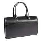 Saffiano Barrel Bag (Black)