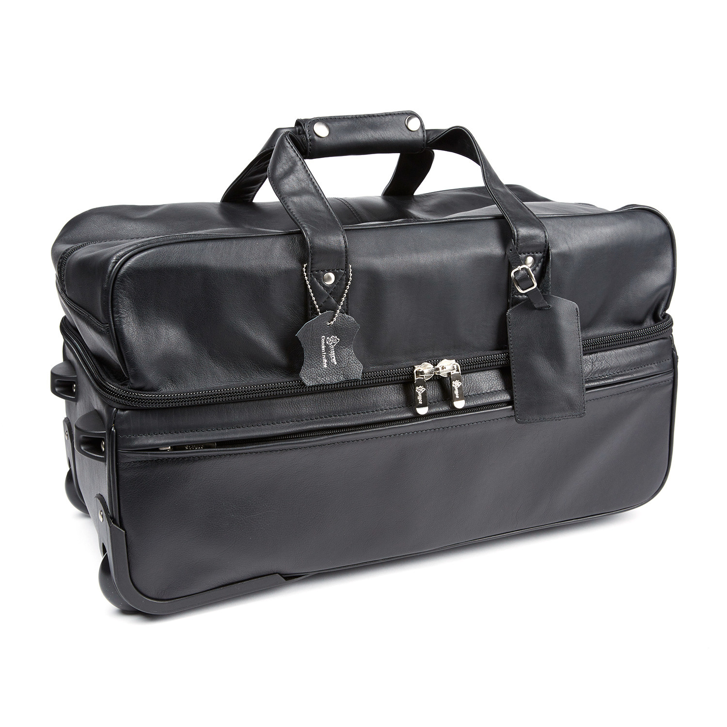 Rolling Duffel Bag // Black - Royce Leather - Touch of Modern