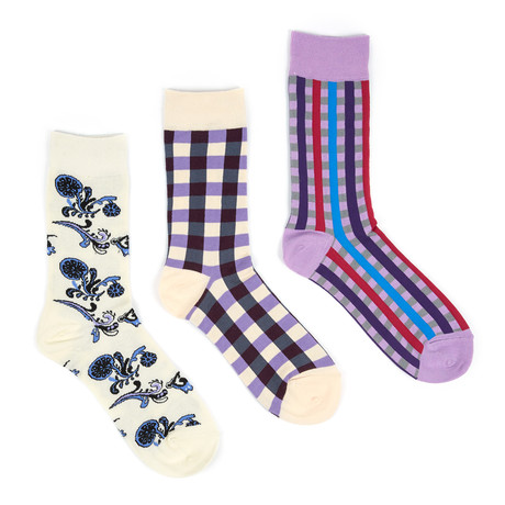 Divide + Conquer + Check Me Out Socks // Set of 3