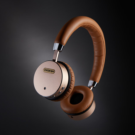 Diskin Tech Ultra Premium Headphones // Tan + Gold