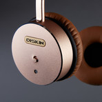 Diskin Tech Ultra Premium Headphones // Tan + Gold