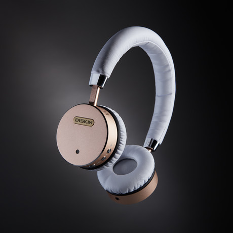 Diskin Tech Ultra Premium Headphones // White + Gold