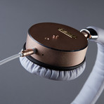 Diskin Tech Ultra Premium Headphones // White + Gold