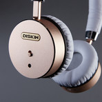 Diskin Tech Ultra Premium Headphones // White + Gold