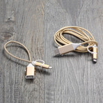 Havit Smart Cable + MFI // Gold (10")