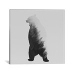 The Bear // Black + White (18"W x 18"H x 0.75"D)