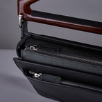 Elliot Taylor NY Briefcase // Hudson Red Handle