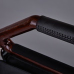 Elliot Taylor NY Briefcase // Hudson Red Handle