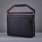 Elliot Taylor NY Briefcase // Hudson Red Handle