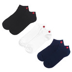 Snap Low Cut Sock // Pack of 3