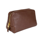 Pebbled Leather Toiletry Bag