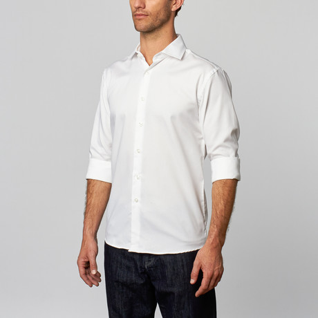 Textured Dress Shirt // White (US: 15R)