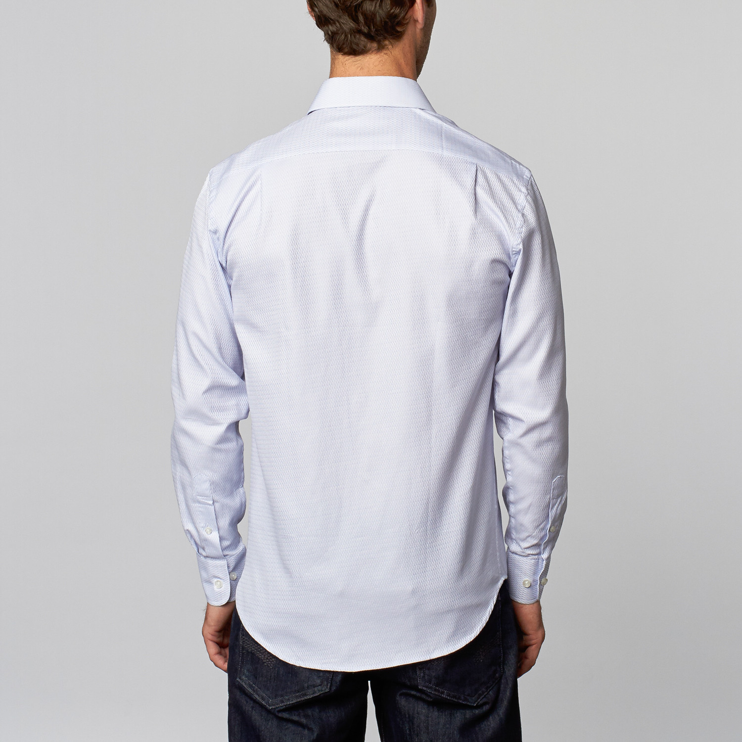 Shimmer Dress Shirt // Dusty Blue (US: 16R) - Elevated Shirting - Touch ...