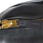 Pebbled Leather Shoulder Bag // Leather Strap