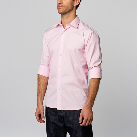 Solid Dress Shirt // Pink (US: 15R)