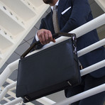 Elliot Taylor NY Briefcase // Hudson Red Handle