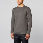 Loft 604 // Cashmere Blend Reversible Stripes Crew // Black (S)