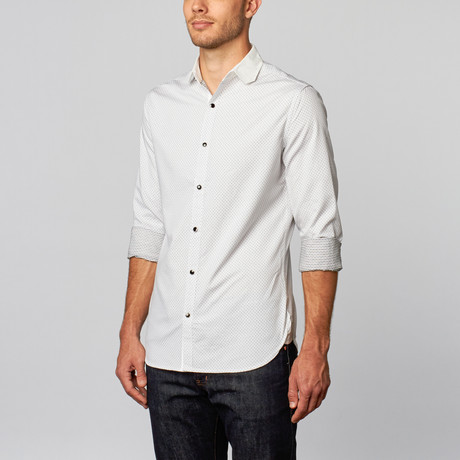 Loft 604 // Japanese Cotton Woven Shirt // White + Black (M)