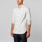 Loft 604 // Japanese Cotton Woven Shirt // White + Black (XL)
