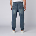 Hooligan Denim Knit Harem Pant // Indigo (S)