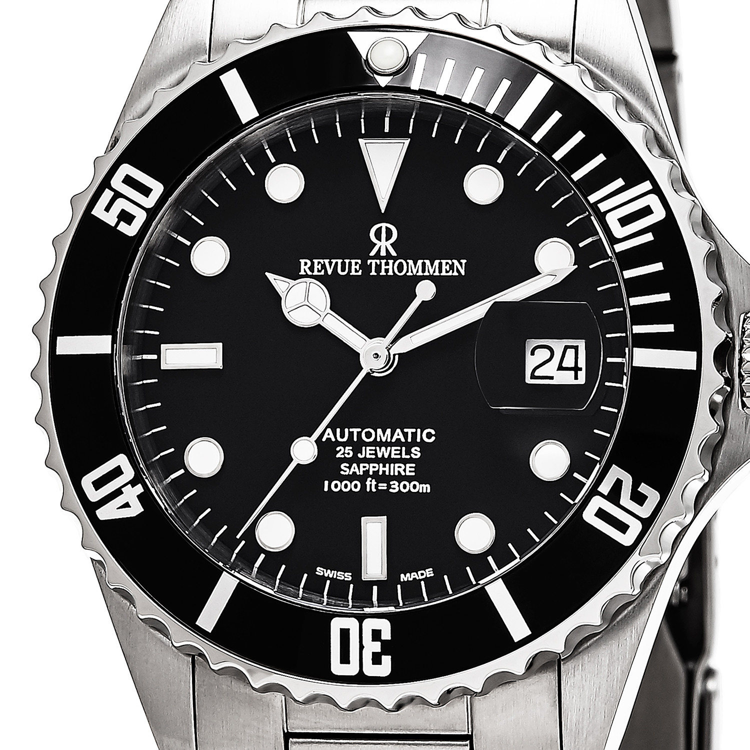 Revue Thommen 17571.2137 – Orologio Uomo Automatico Svizzero, Cassa Acciaio 42mm, Subacqueo 300m