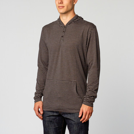 Too Cool Henley // Black + Grey (S)