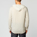 Too Cool Henley // Grey + Cream (S)