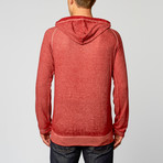 Burnout Zip Hoodie // Red (S)