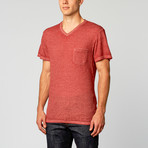 Royal Knights & Co. // Burnout V-Neck // Red (L)