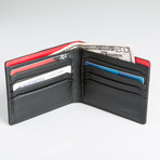 Men's Wallet // Design 2 Series // Black + Red