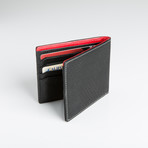 Men's Wallet // Design 2 Series // Black + Red