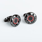 Cufflinks // Round + Black