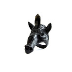 Unicorn Ring // Black (Size 6)