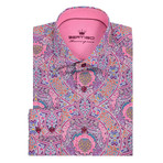 Jose Button Up Shirt// Purple Masterpiece Liberty Fabric Print (S)