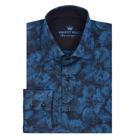 Hulk Button Up Shirt // Turquoise Liberty Fabric (S)