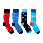 Dress Socks // Animal Mix // Pack of 4