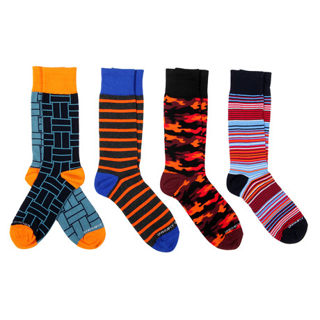 Dress Socks // Stripe Mix // Pack of 4