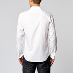 Textured Dress Shirt // White Grid (US: 16.5R)