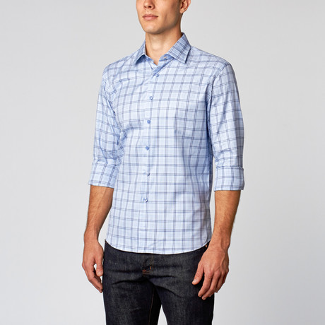 Modern Dress Shirt // Blue Plaid (US: 15R)