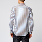 Modern Dress Shirt // Blue + Brown Plaid (XL)