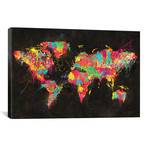 Psychedelic Continents (26"W x 18"H x 0.75"D)