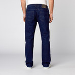 Original Straight Washed Denim // Solid Deep Navy (42WX32L)